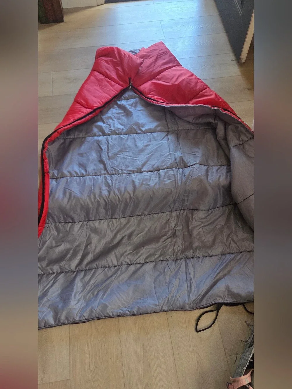 Ozark Trail Red Quilted Sleeping Bag- Bold Solid Red